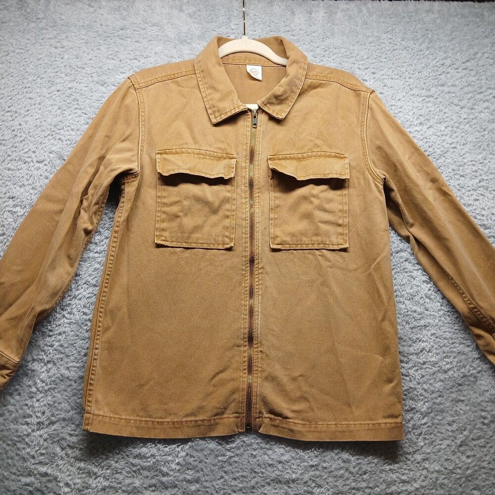 Wonder Nation Boys Brown Barn Jacket Size XL 14-16 Chore Coat Casual Neutral